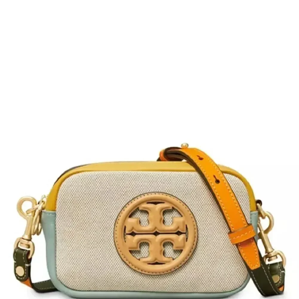 Tory Burch Perry Bombé Canvas Mini Crossbody Bag